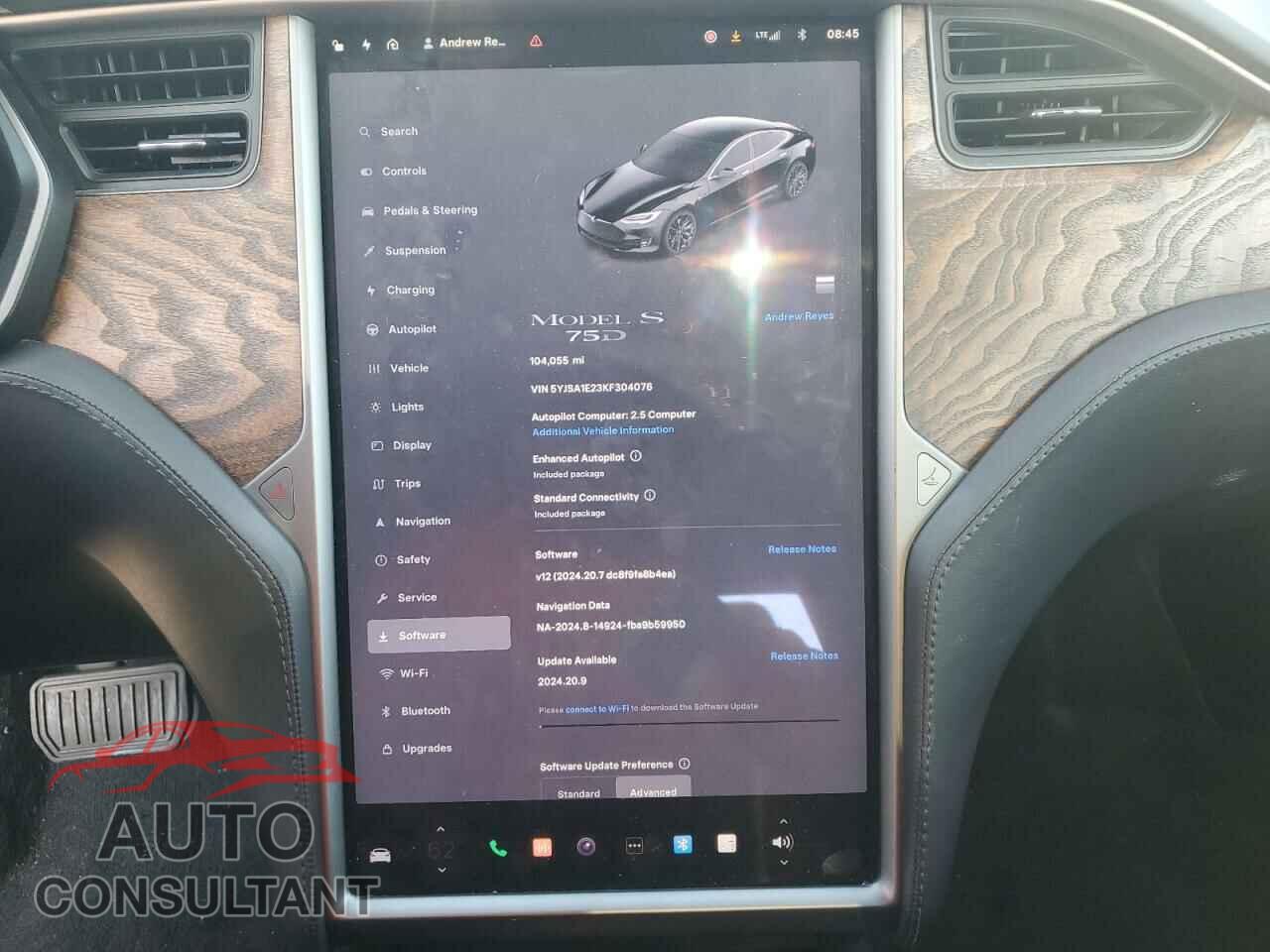 TESLA MODEL S 2019 - 5YJSA1E23KF304076