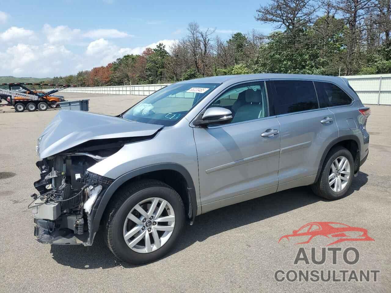 TOYOTA HIGHLANDER 2016 - 5TDBKRFH9GS337441