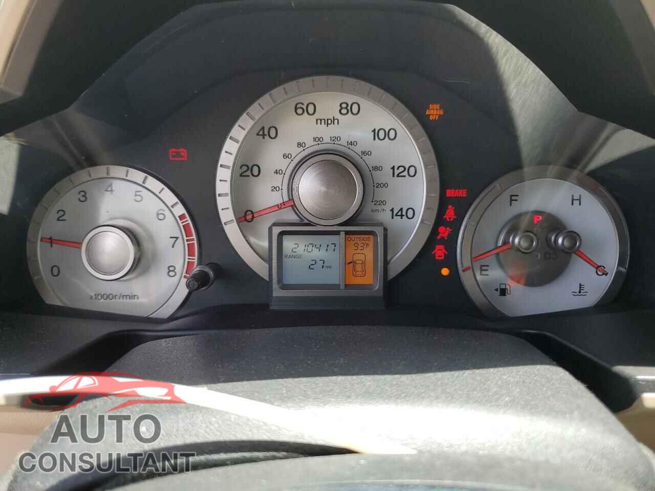 HONDA PILOT 2009 - 5FNYF38649B006376