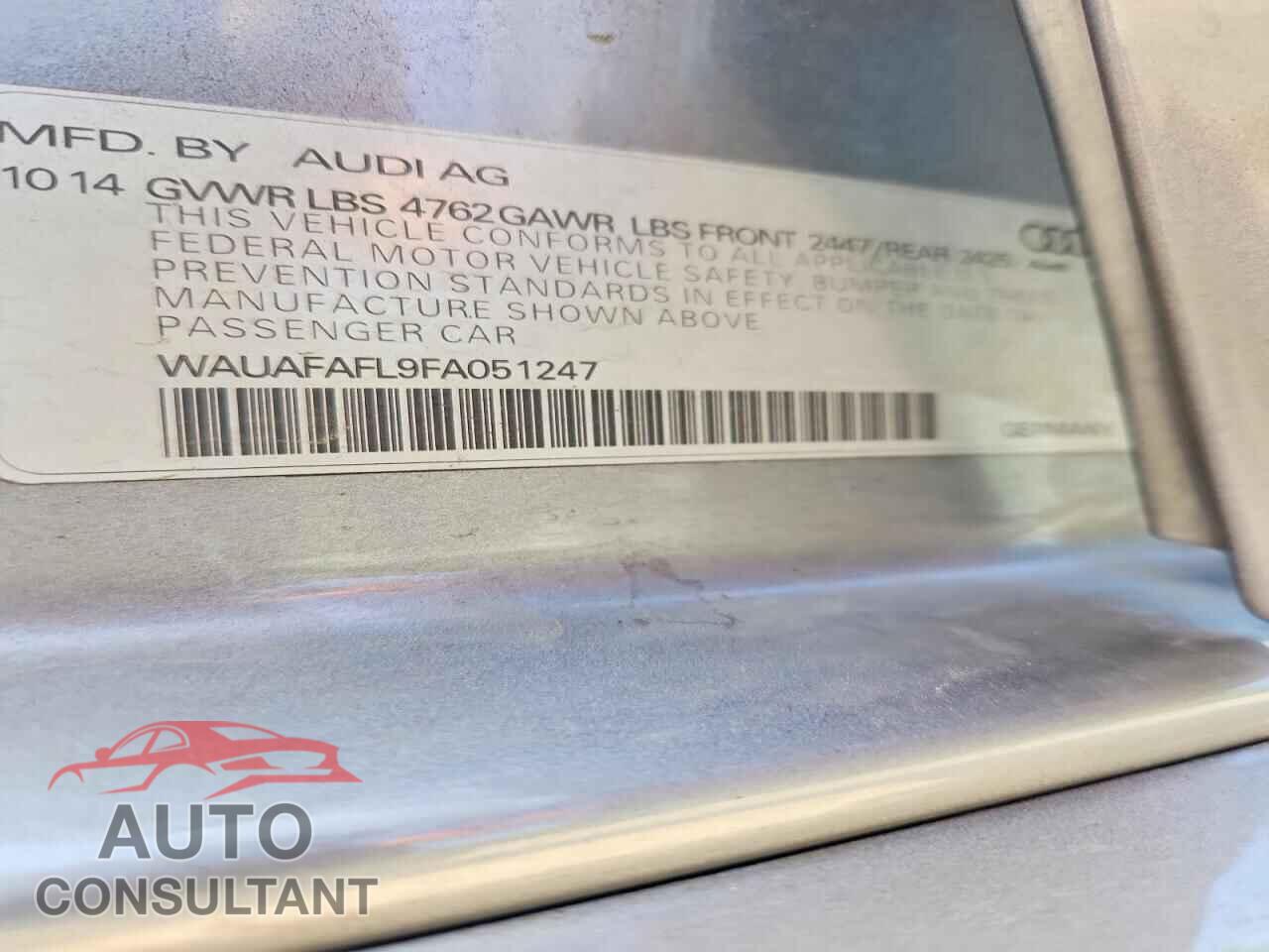 AUDI A4 2015 - WAUAFAFL9FA051247