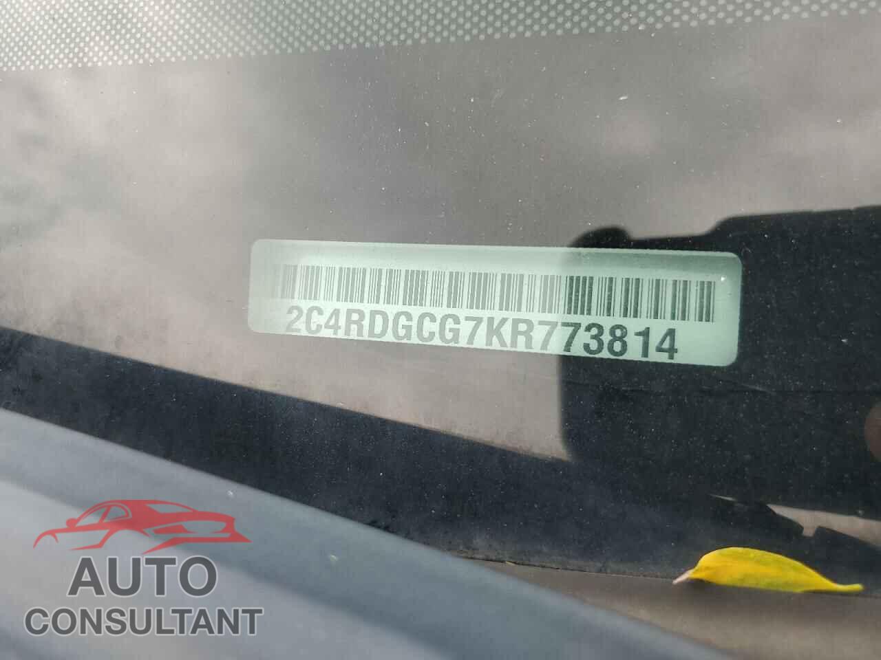 DODGE CARAVAN 2019 - 2C4RDGCG7KR773814