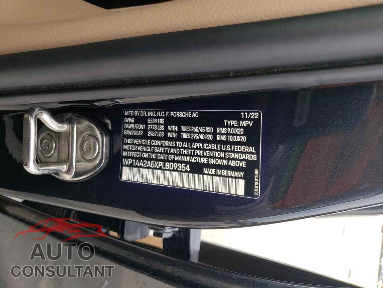 PORSCHE MACAN BASE 2023 - WP1AA2A5XPLB09354