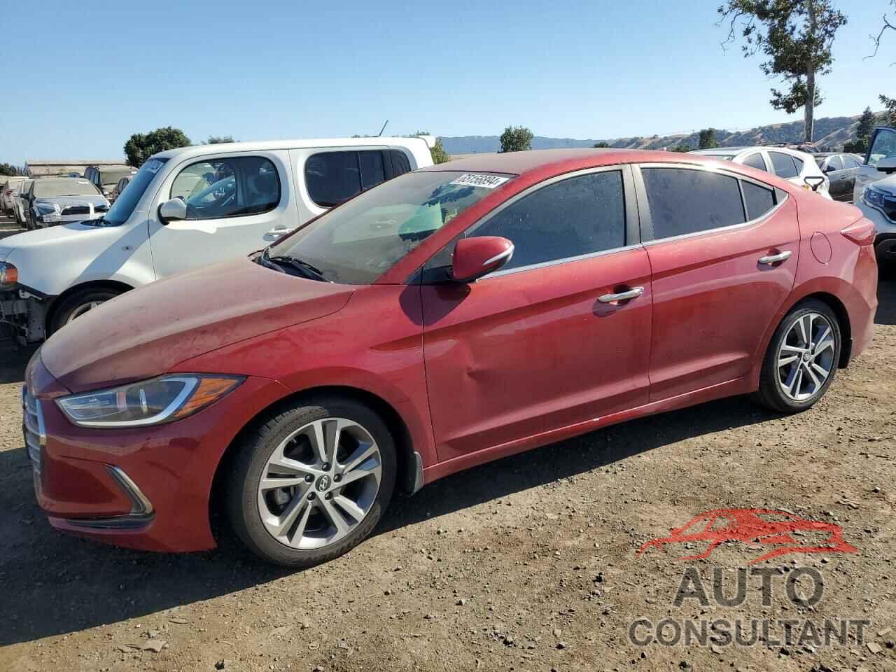 HYUNDAI ELANTRA 2017 - KMHD84LF4HU303655