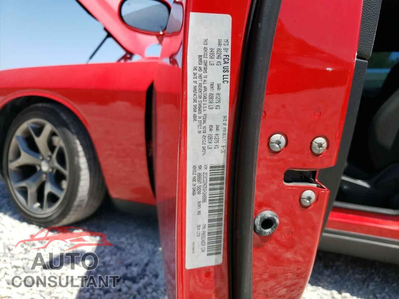 DODGE CHALLENGER 2016 - 2C3CDZAG5GH308986