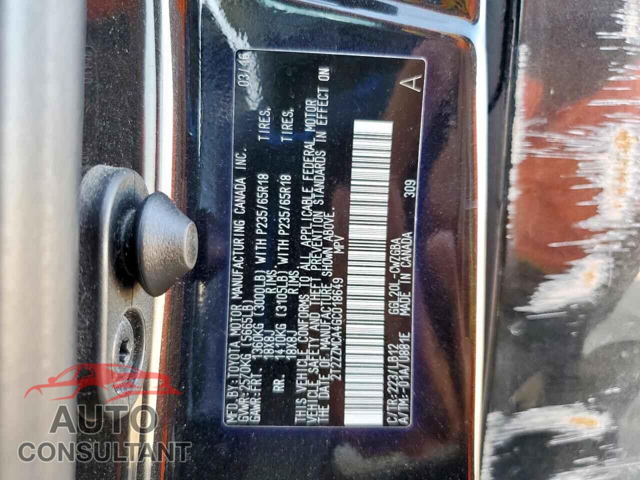 LEXUS RX350 2016 - 2T2ZZMCA4GC018649