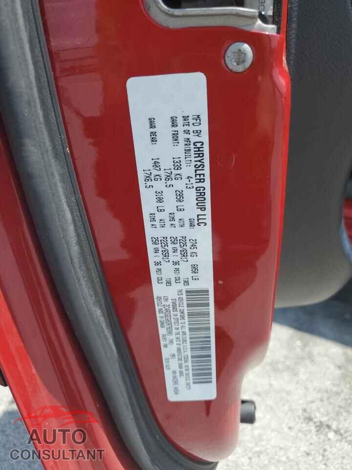 DODGE CARAVAN 2013 - 2C4RDGEG0DR782001