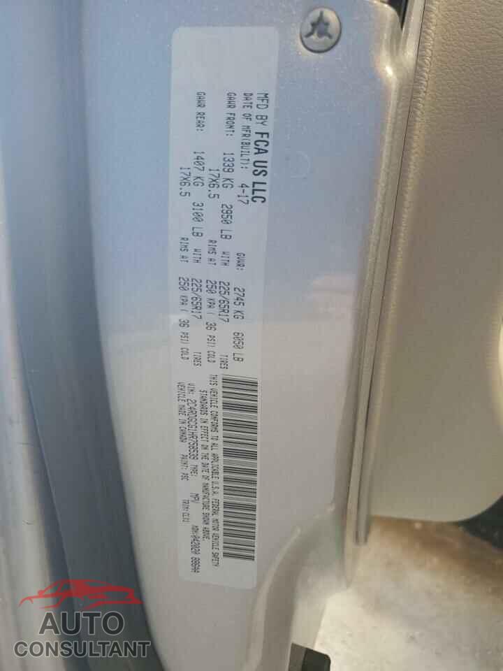 DODGE CARAVAN 2017 - 2C4RDGCG1HR758539