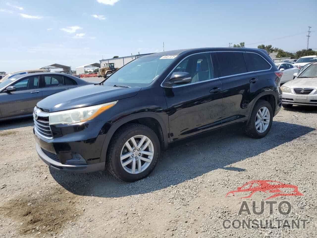 TOYOTA HIGHLANDER 2015 - 5TDZARFH9FS013681