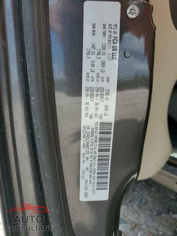 DODGE CARAVAN 2017 - 2C4RDGCG0HR671375
