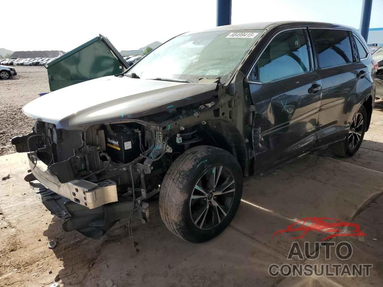 TOYOTA HIGHLANDER 2017 - 5TDBZRFH2HS483757