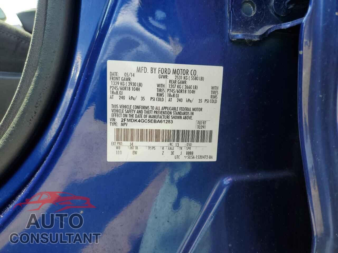 FORD EDGE 2014 - 2FMDK4GC5EBA61283