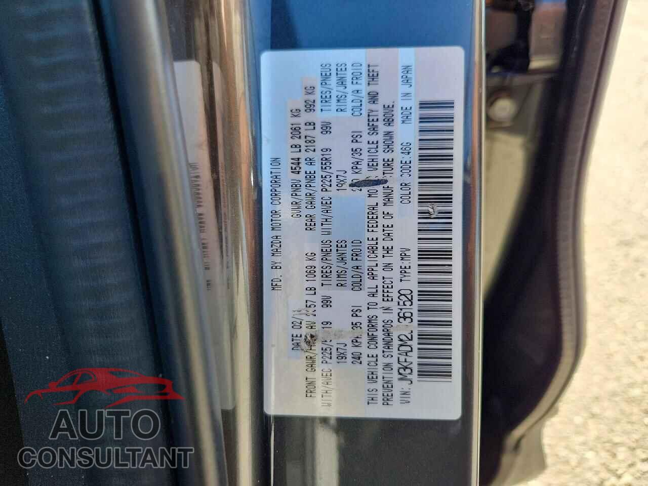 MAZDA CX-5 2018 - JM3KFADM2J1361520