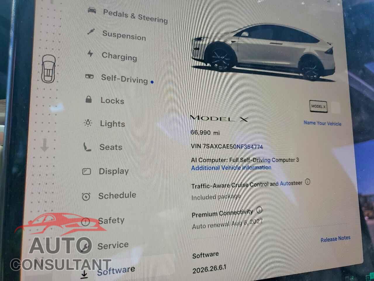TESLA MODEL X 2022 - 7SAXCAE50NF354774