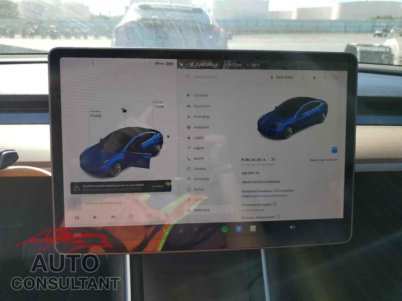 TESLA MODEL 3 2018 - 5YJ3E1EA3JF060069