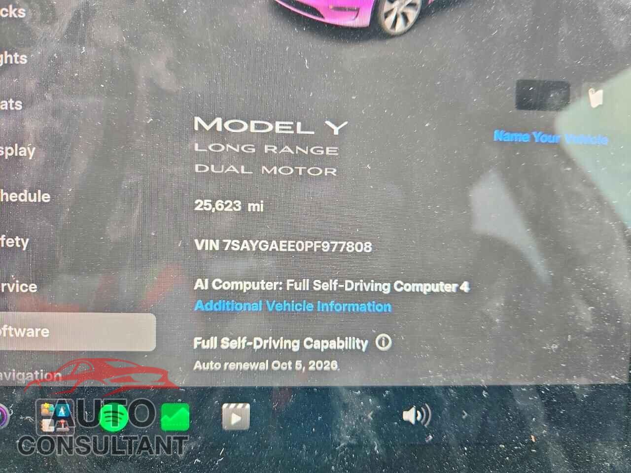 TESLA MODEL Y 2023 - 7SAYGAEE0PF977808