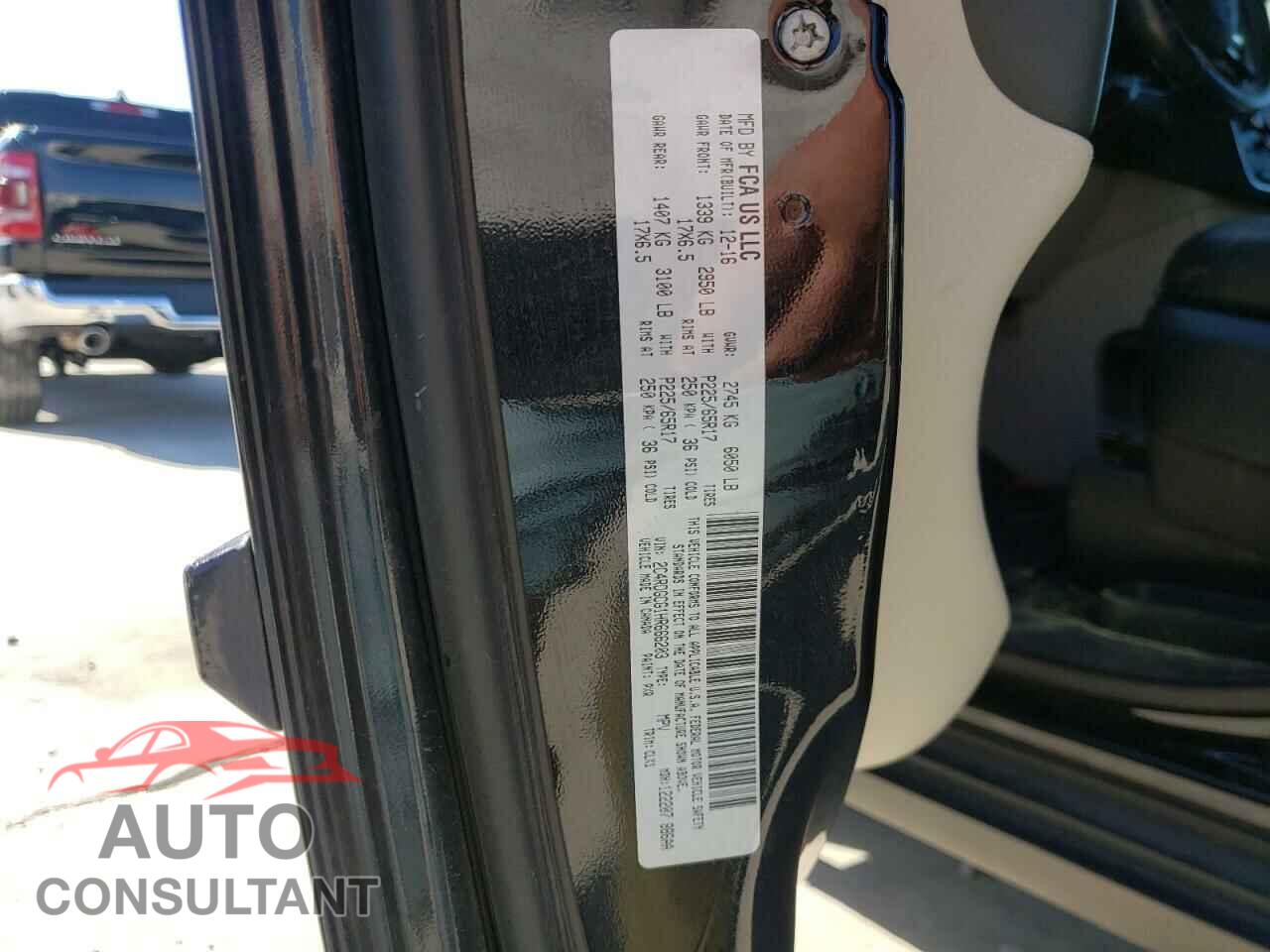 DODGE CARAVAN 2017 - 2C4RDGCG1HR666203