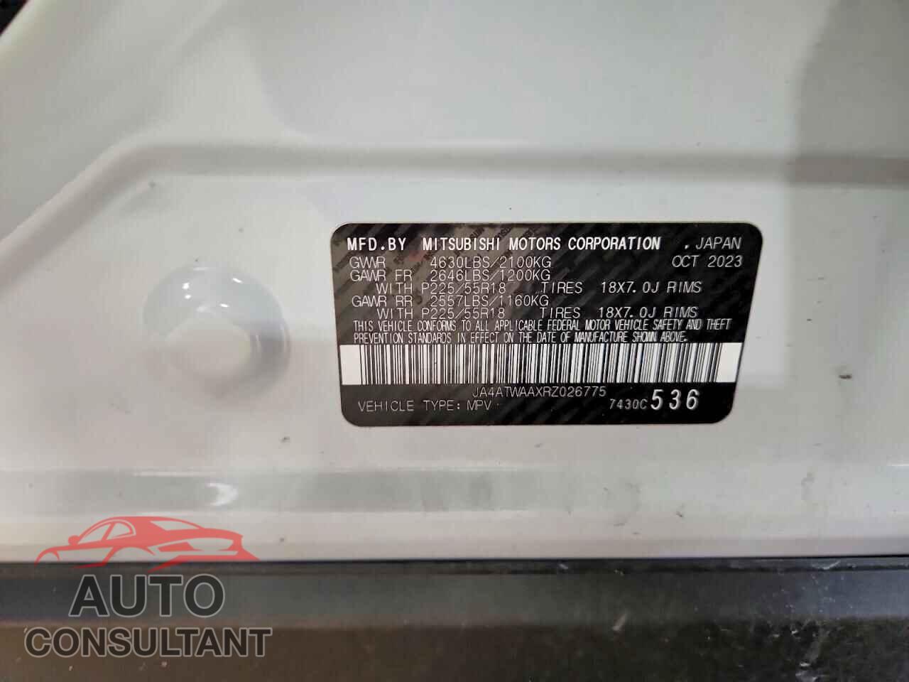 MITSUBISHI ECLIPSE 2024 - JA4ATWAAXRZ026775