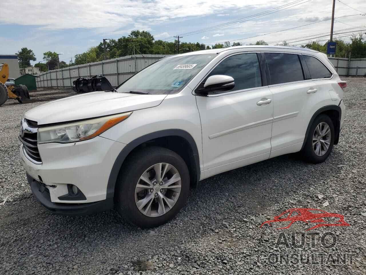 TOYOTA HIGHLANDER 2015 - 5TDJKRFH9FS142577
