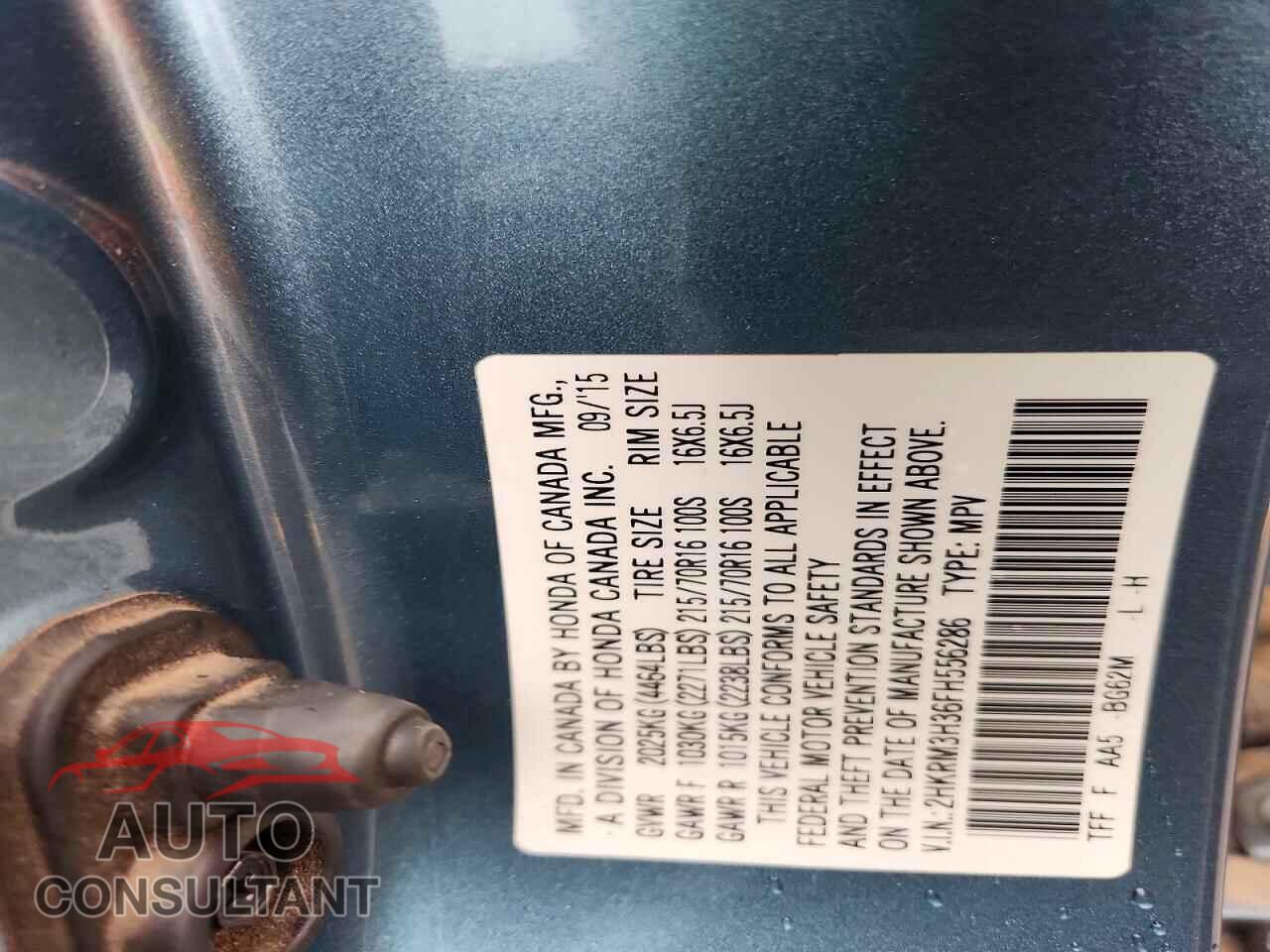 HONDA CRV 2015 - 2HKRM3H36FH556286