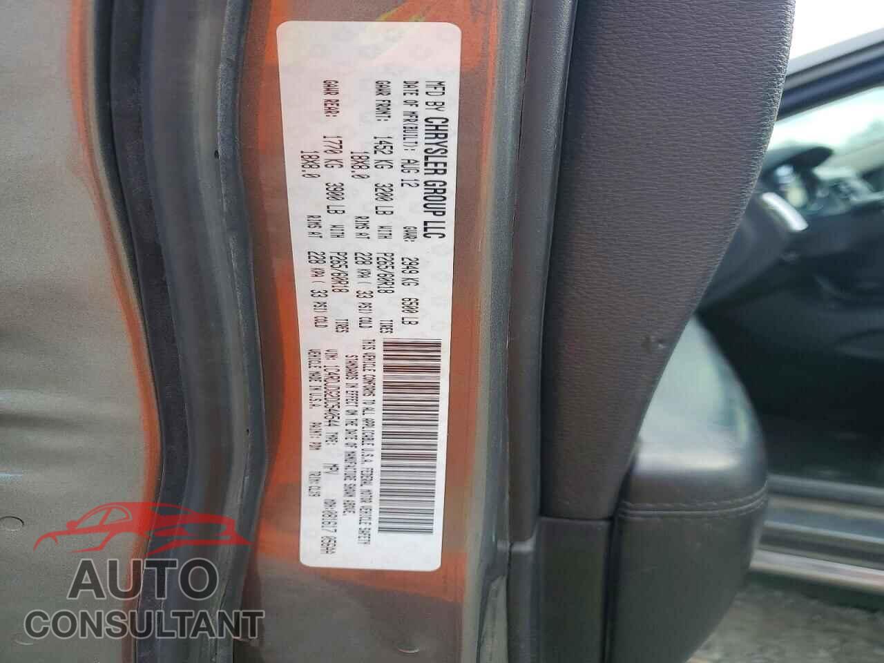 DODGE DURANGO 2013 - 1C4RDJDG2DC540544