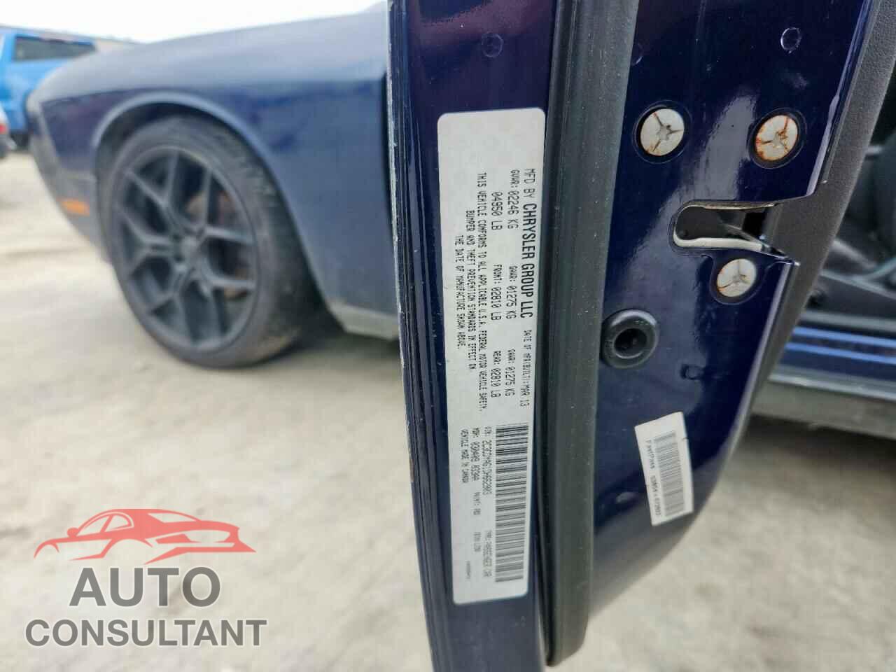 DODGE CHALLENGER 2013 - 2C3CDYAG1DH662803