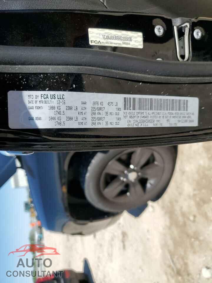 JEEP COMPASS 2017 - 1C4NJDEB9HD205230