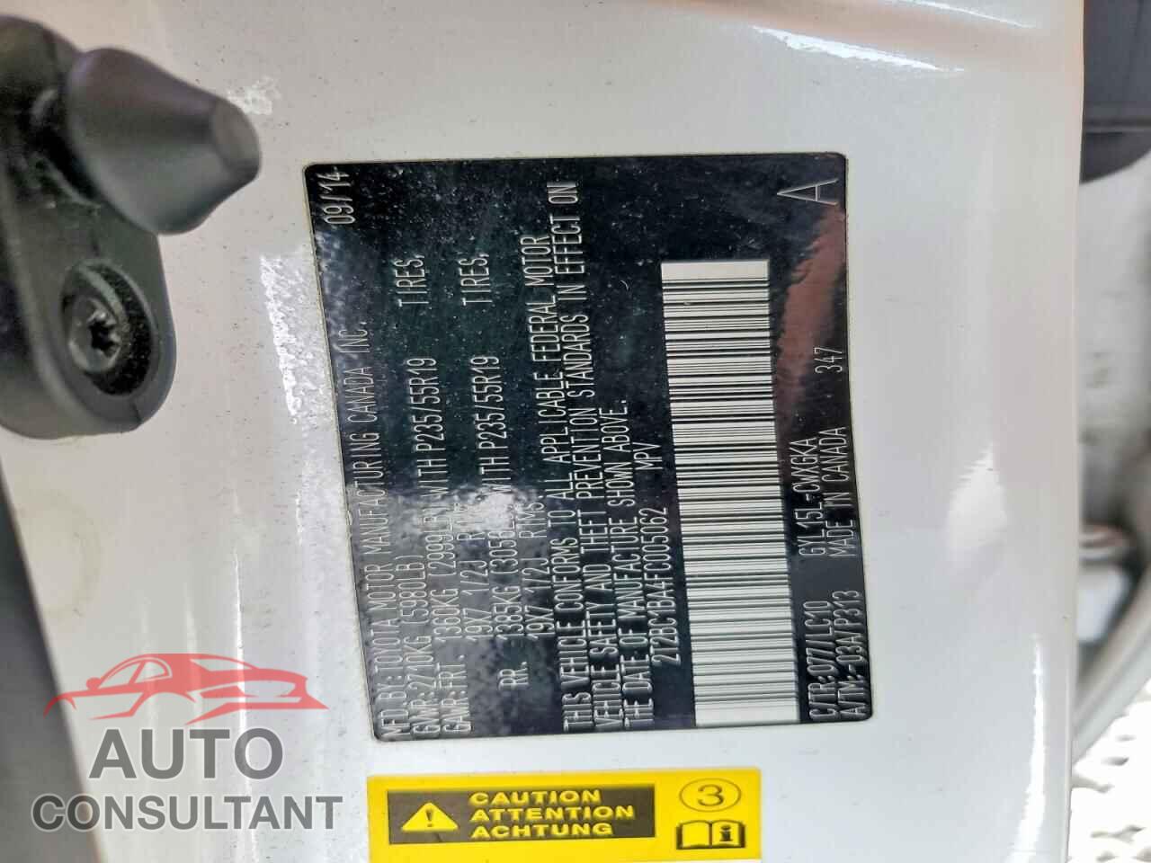 LEXUS RX450 2015 - 2T2BC1BA4FC005062