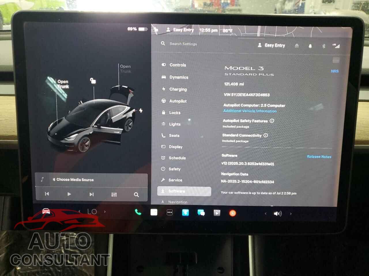 TESLA MODEL 3 2019 - 5YJ3E1EA4KF304653