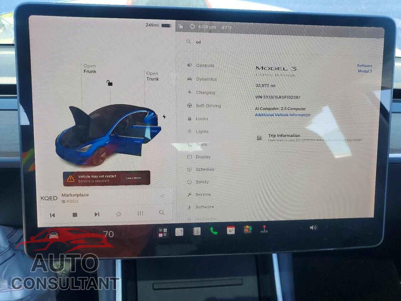 TESLA MODEL 3 2018 - 5YJ3E1EA1JF102397