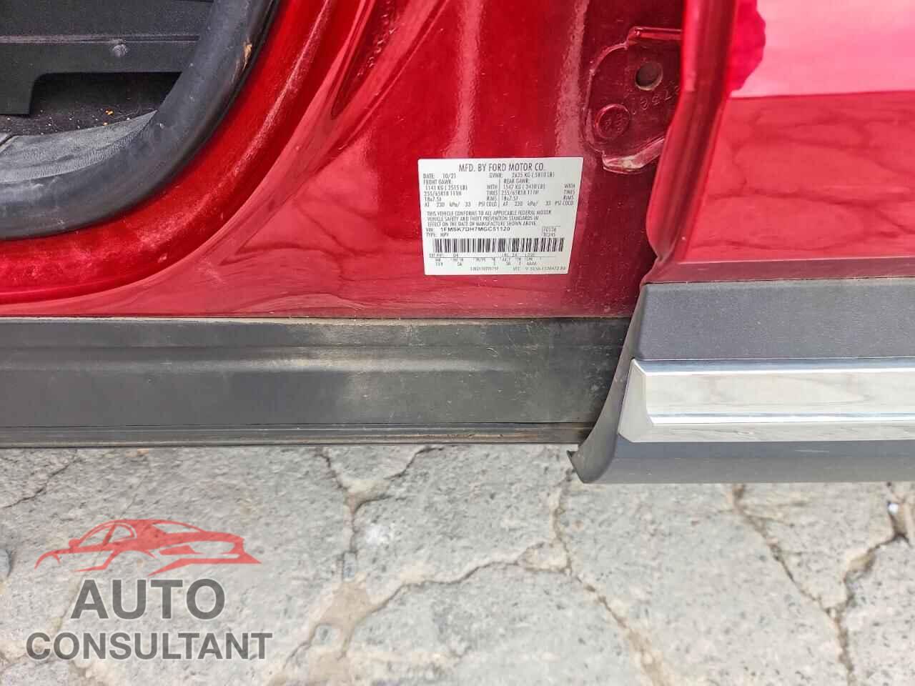 FORD EXPLORER 2021 - 1FMSK7DH7MGC51120