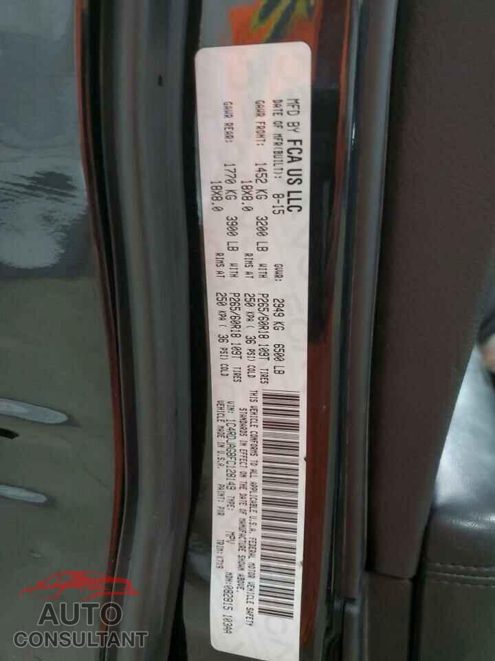 DODGE DURANGO 2015 - 1C4RDJAG8FC128149