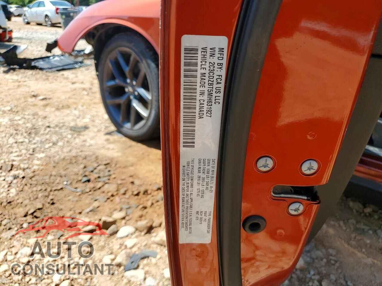 DODGE CHALLENGER 2021 - 2C3CDZBT5MH631927