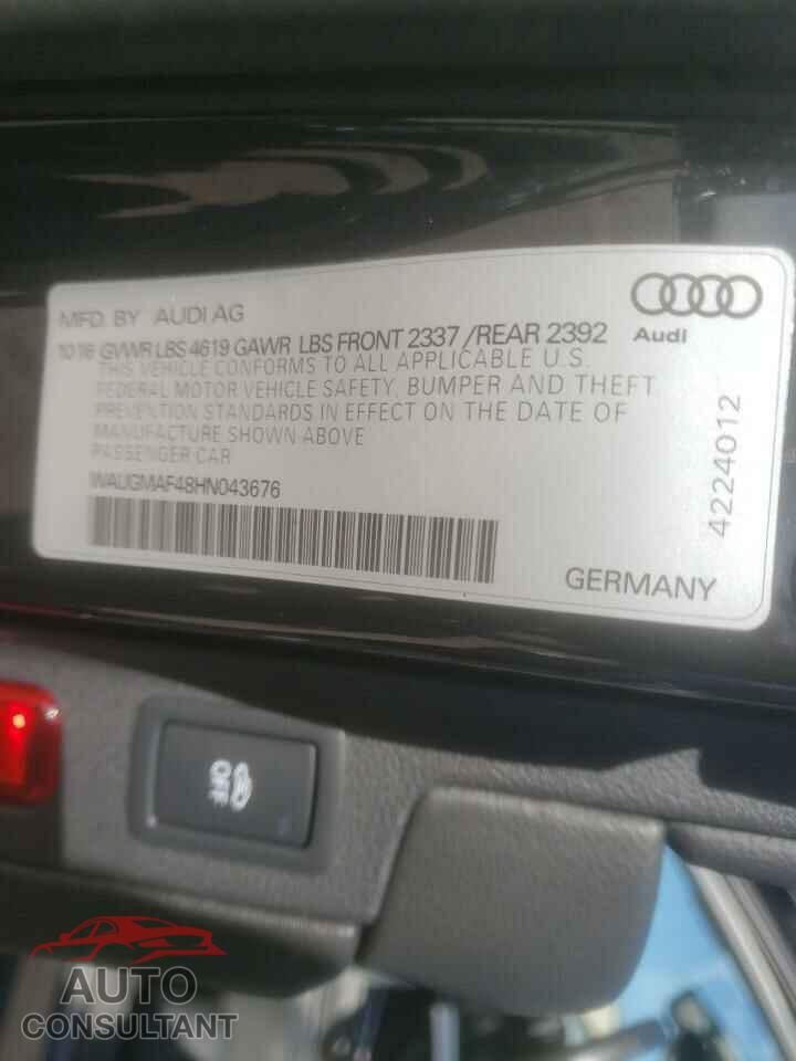 AUDI A4 2017 - WAUGMAF48HN043676