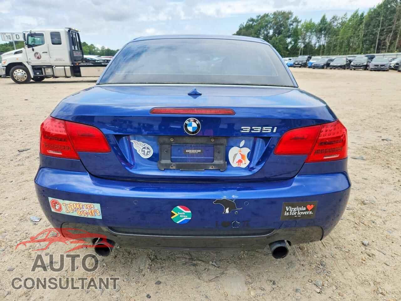 BMW 3 SERIES 2011 - WBADX7C5XBE743328