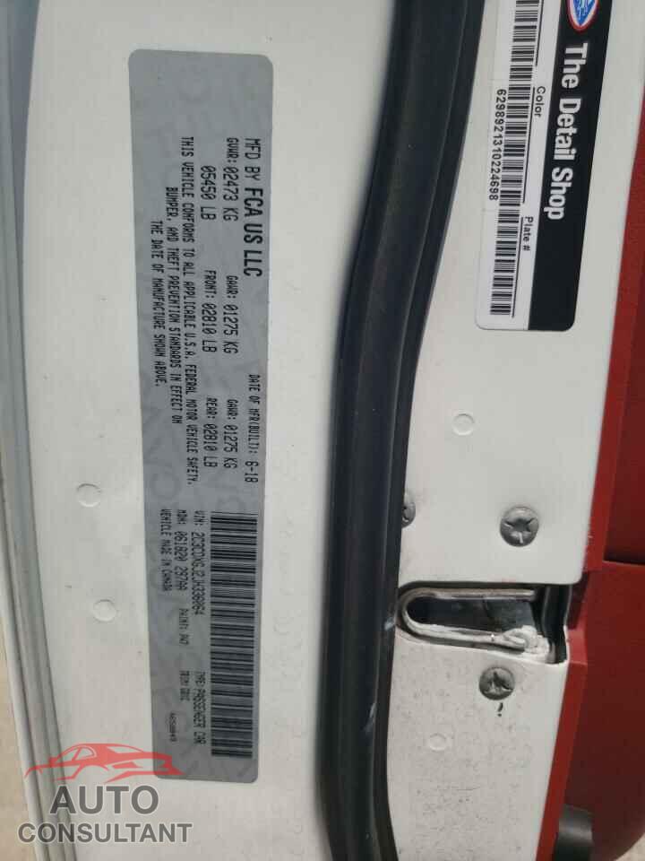DODGE CHARGER 2018 - 2C3CDXGJ2JH336064