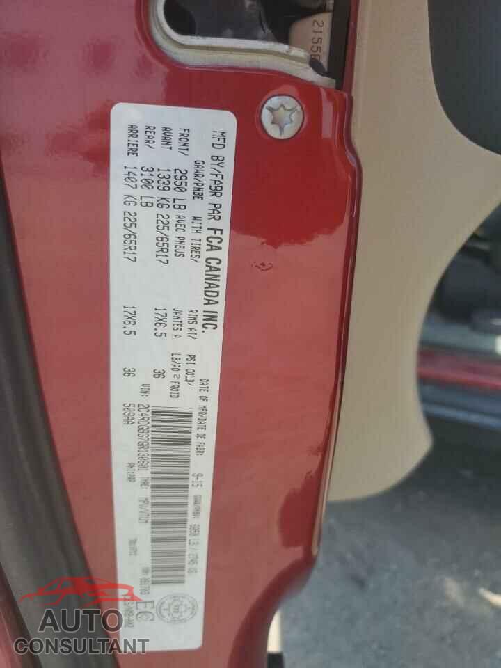 DODGE CARAVAN 2016 - 2C4RDGBG7GR130601