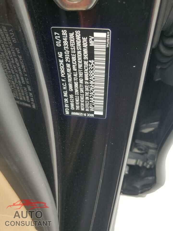 PORSCHE CAYENNE 2017 - WP1AA2A26HKA88354