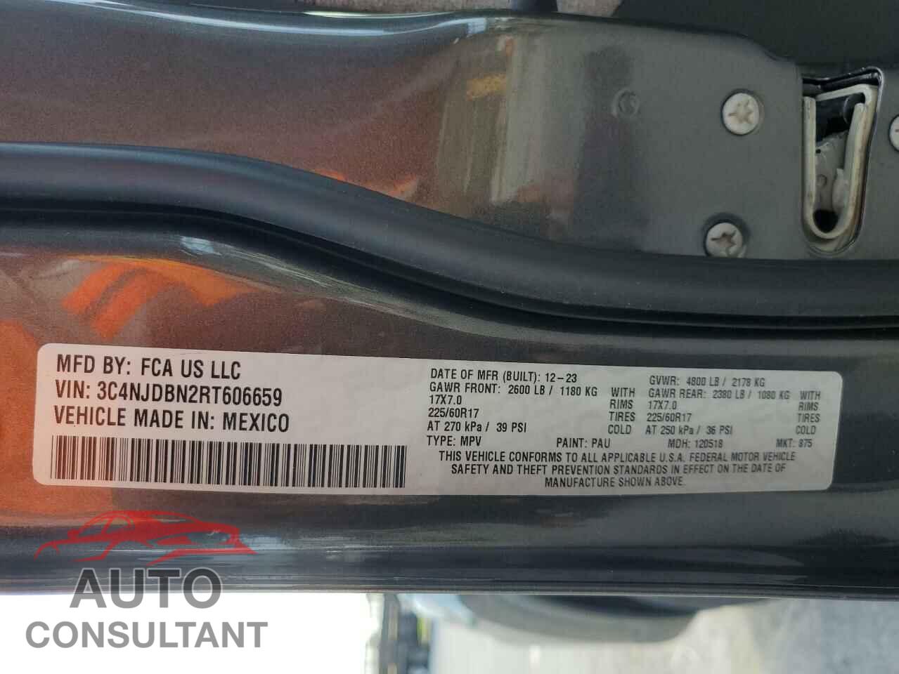 JEEP COMPASS 2024 - 3C4NJDBN2RT606659