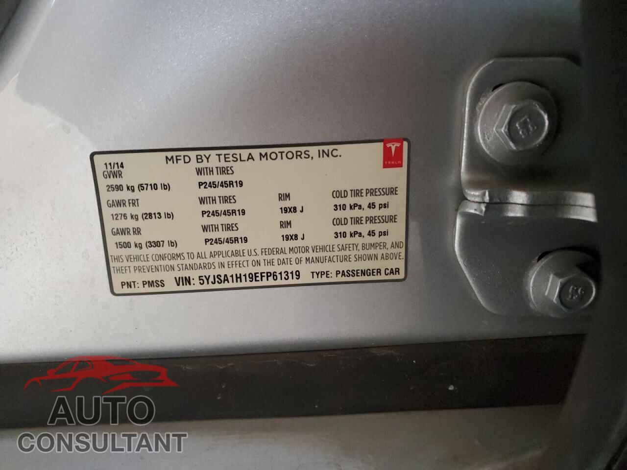 TESLA MODEL S 2014 - 5YJSA1H19EFP61319