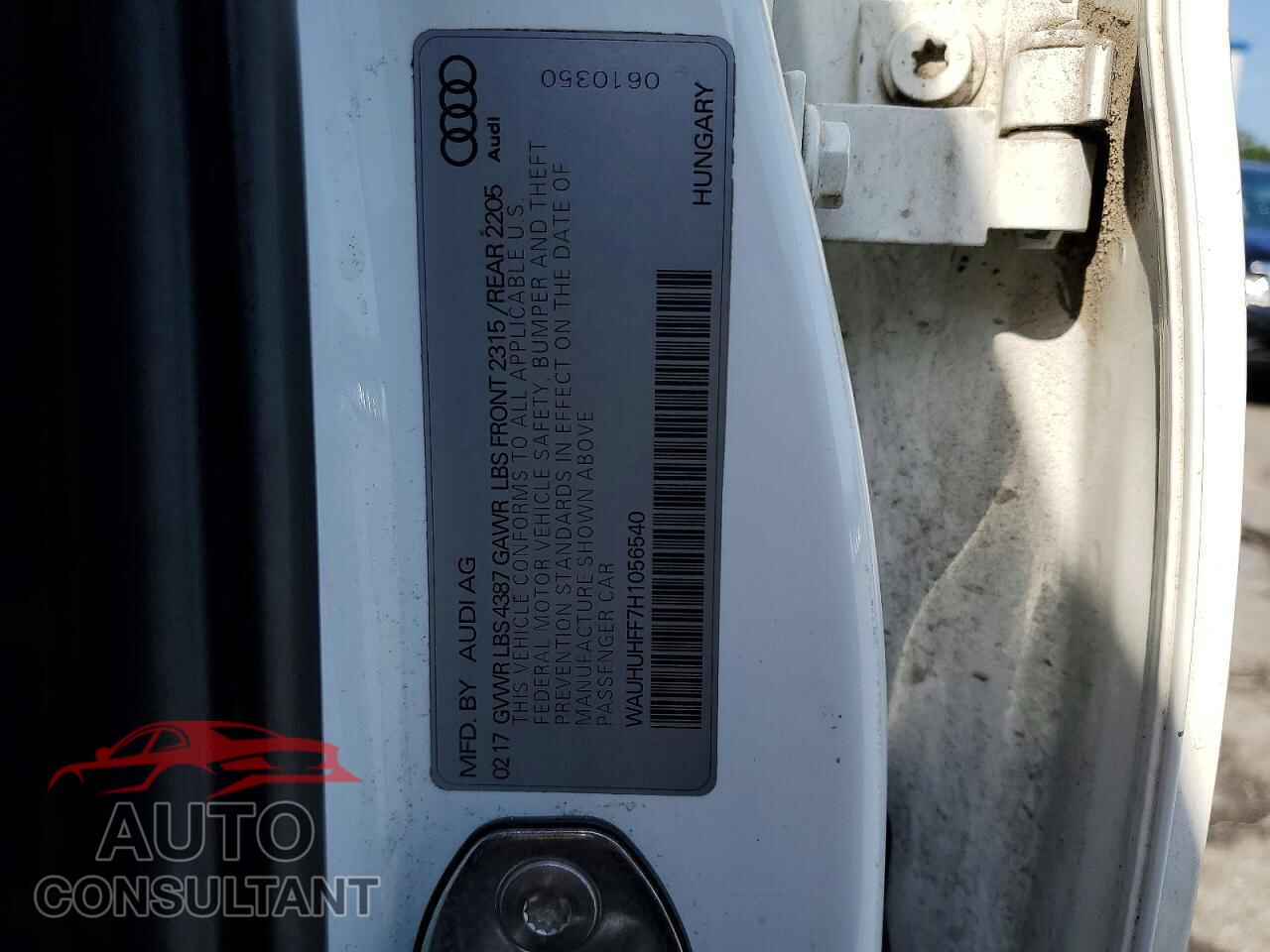 AUDI A3 2017 - WAUHUHFF7H1056540