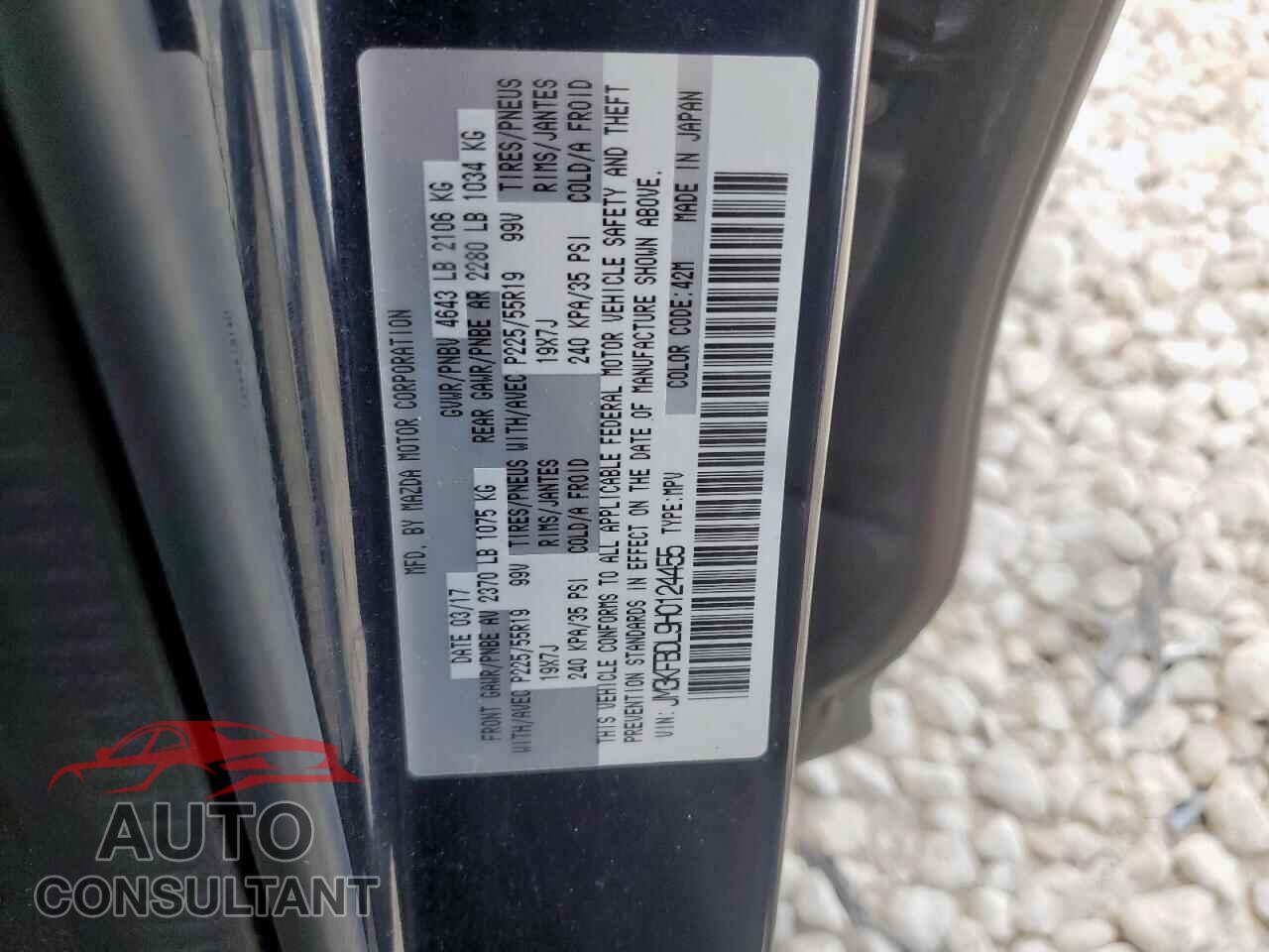 MAZDA CX-5 2017 - JM3KFBDL9H0124455