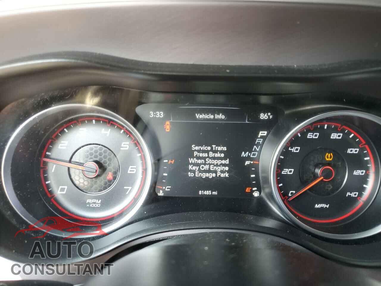 DODGE CHARGER 2019 - 2C3CDXBG2KH720990