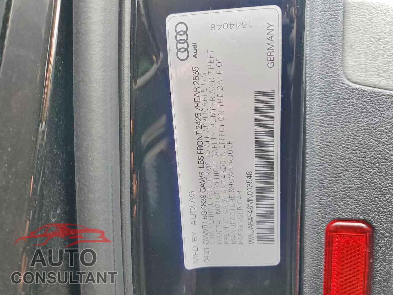 AUDI A4 2021 - WAUDAAF49MA018959