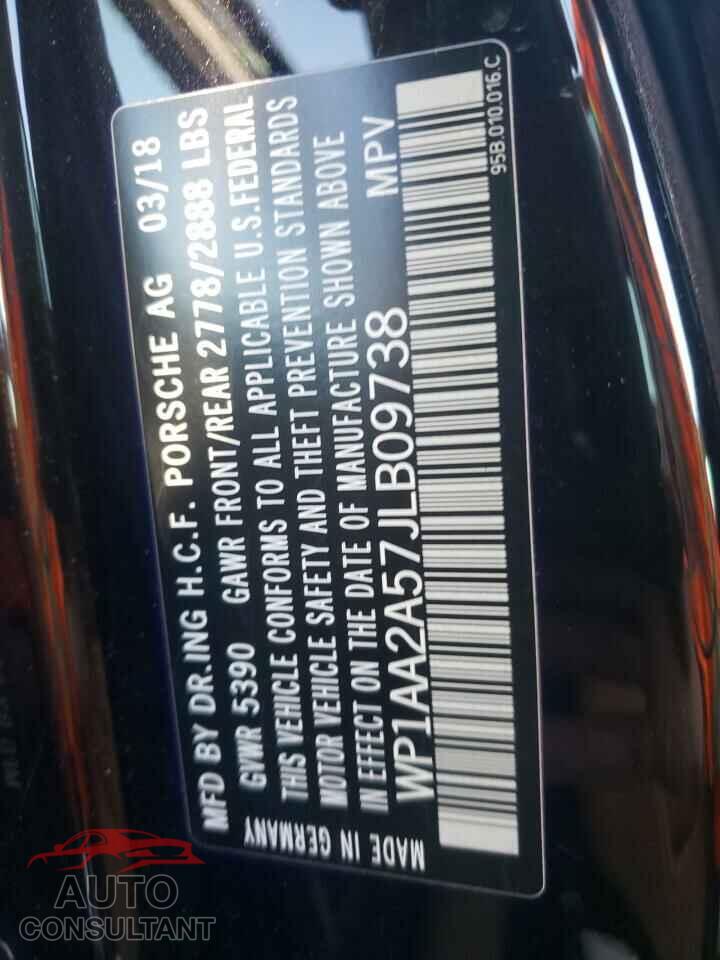 PORSCHE MACAN 2018 - WP1AA2A57JLB09738