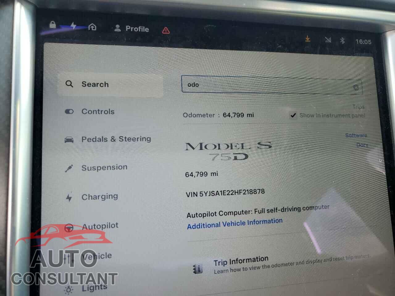 TESLA MODEL S 2017 - 5YJSA1E22HF218878