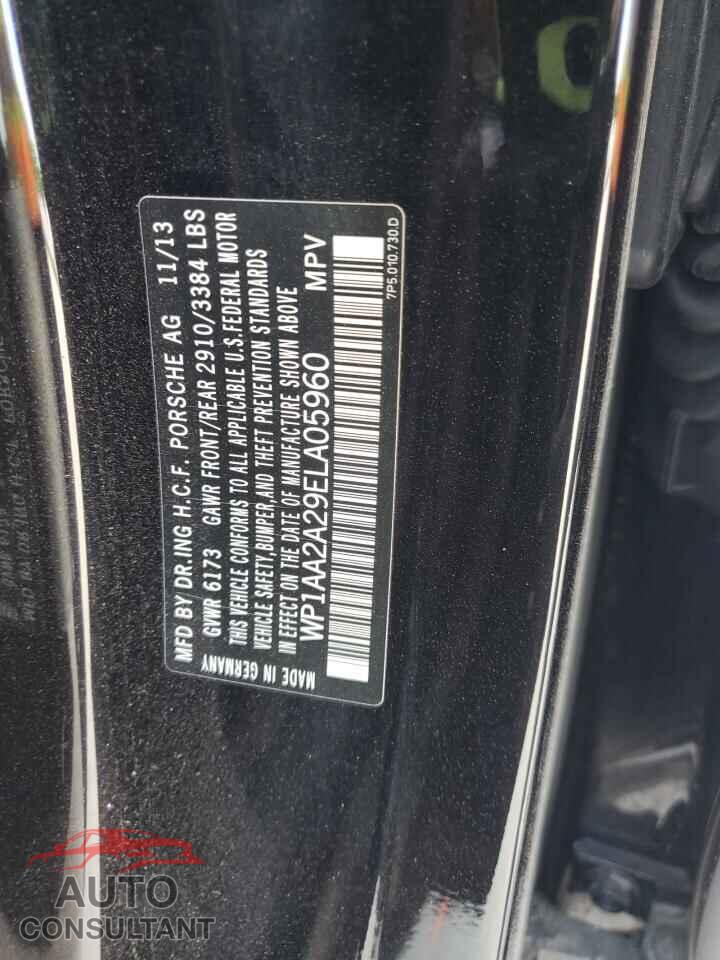 PORSCHE CAYENNE 2014 - WP1AA2A29ELA05960
