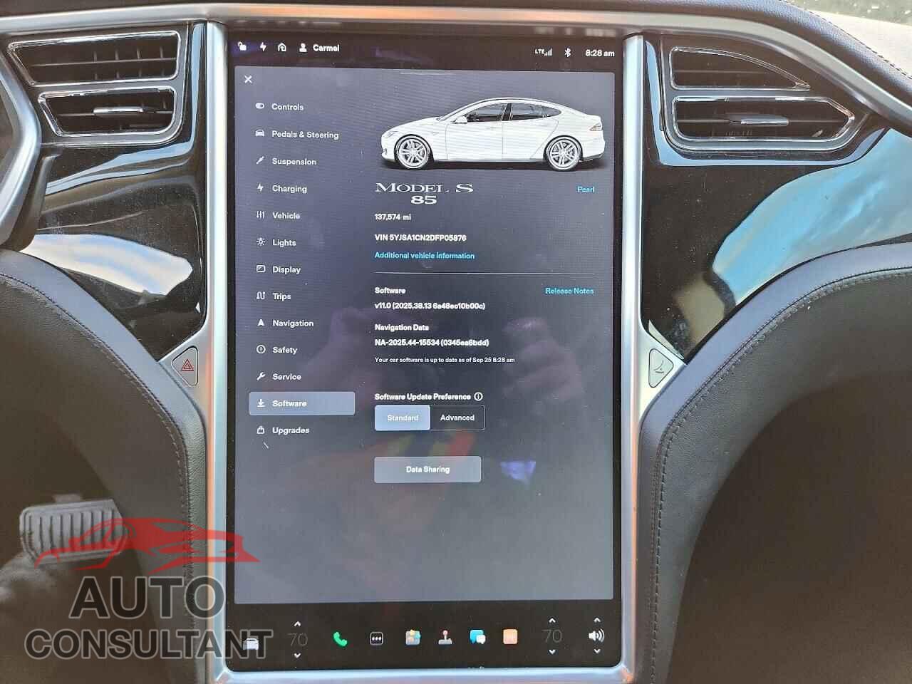 TESLA MODEL S 2013 - 5YJSA1CN2DFP05876