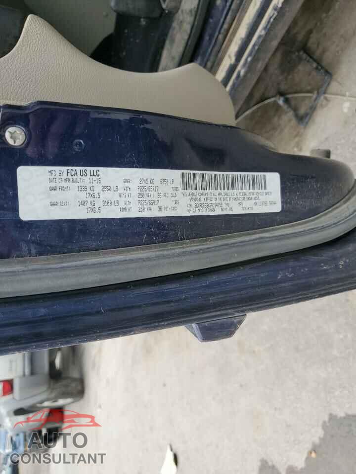 DODGE CARAVAN 2016 - 2C4RDGBGXGR194759