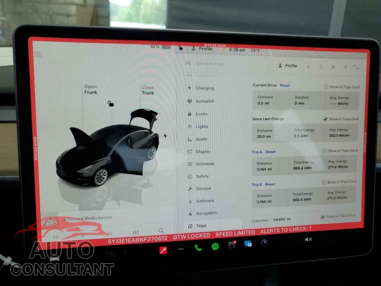 TESLA MODEL 3 2022 - 5YJ3E1EA6NF370612