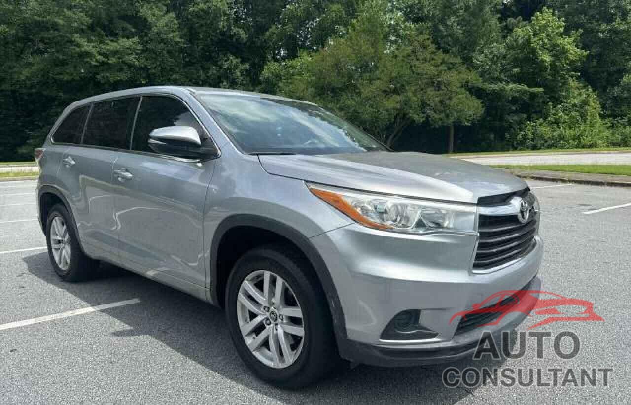 TOYOTA HIGHLANDER 2016 - 5TDZKRFH1GS144862